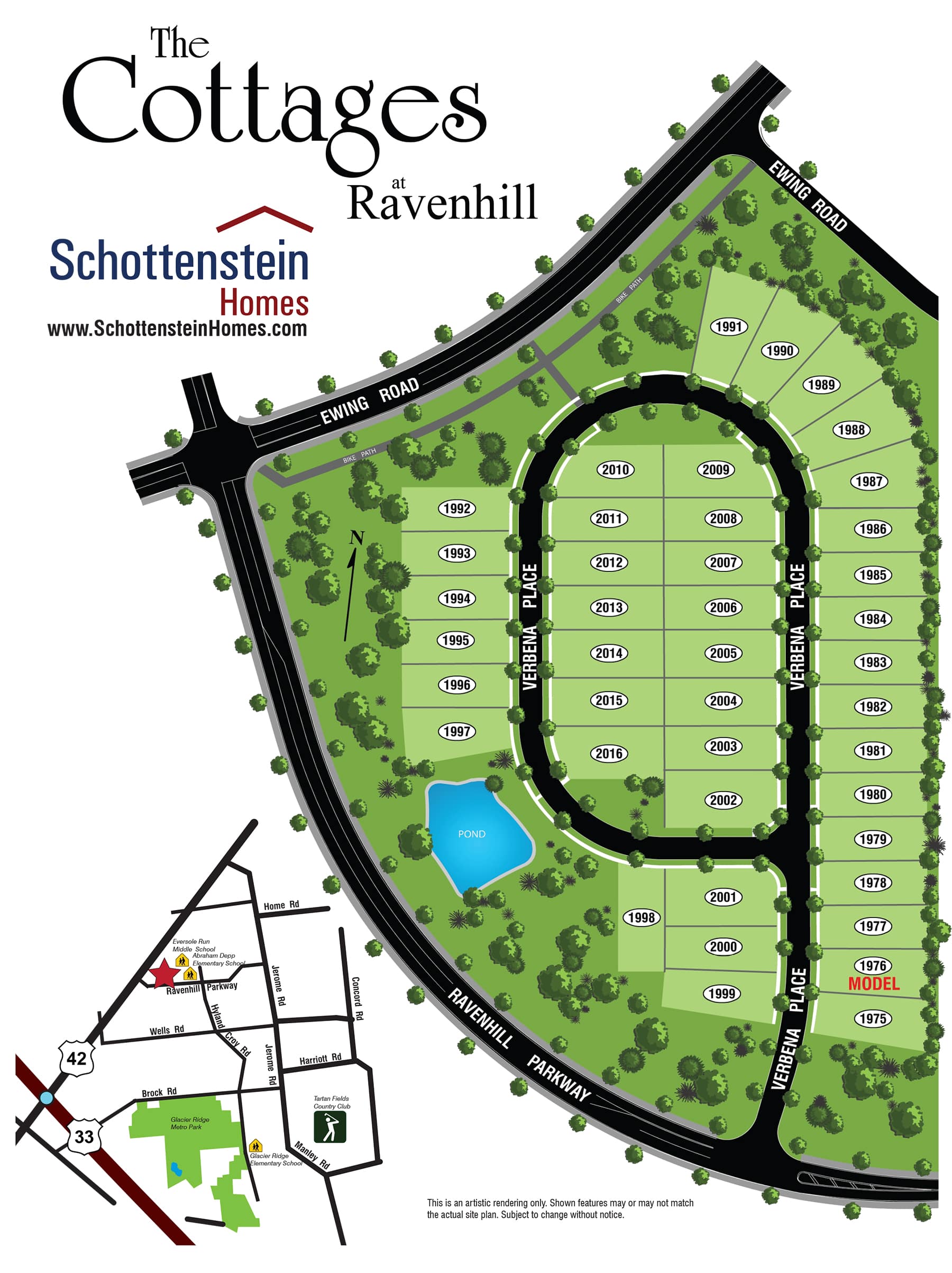The Cottages at Ravenhill Site Plan