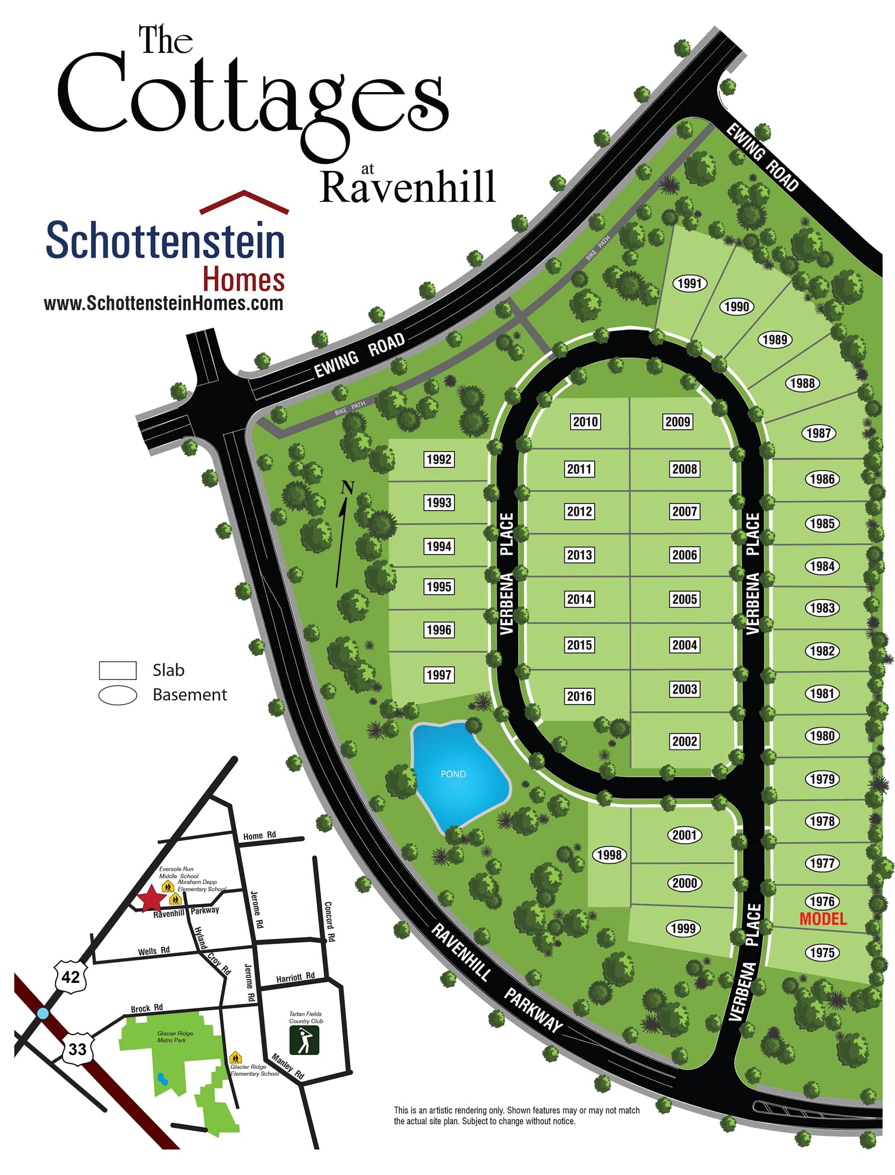 The Cottages at Ravenhill Site Plan